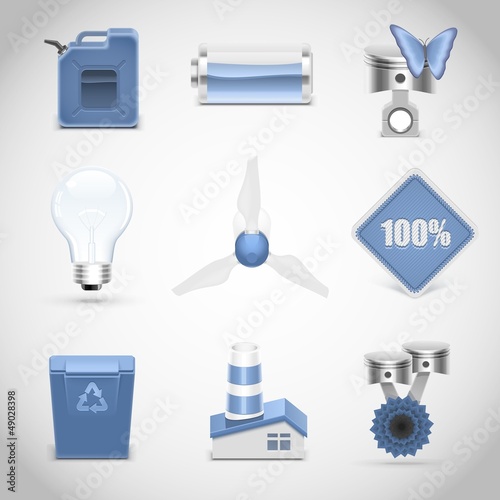 ecology vector icon set