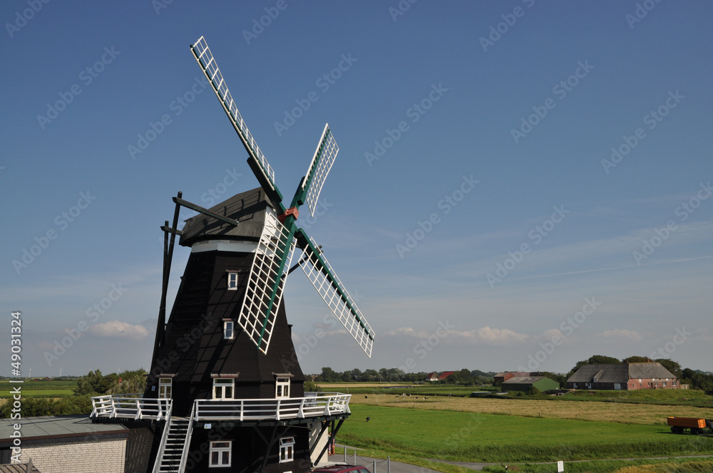 Fototapeta premium Windmühle auf Pellworm