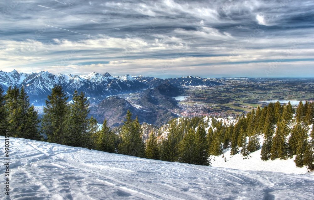 Aussicht vom Tegelberg (Allgäuer Alpen)