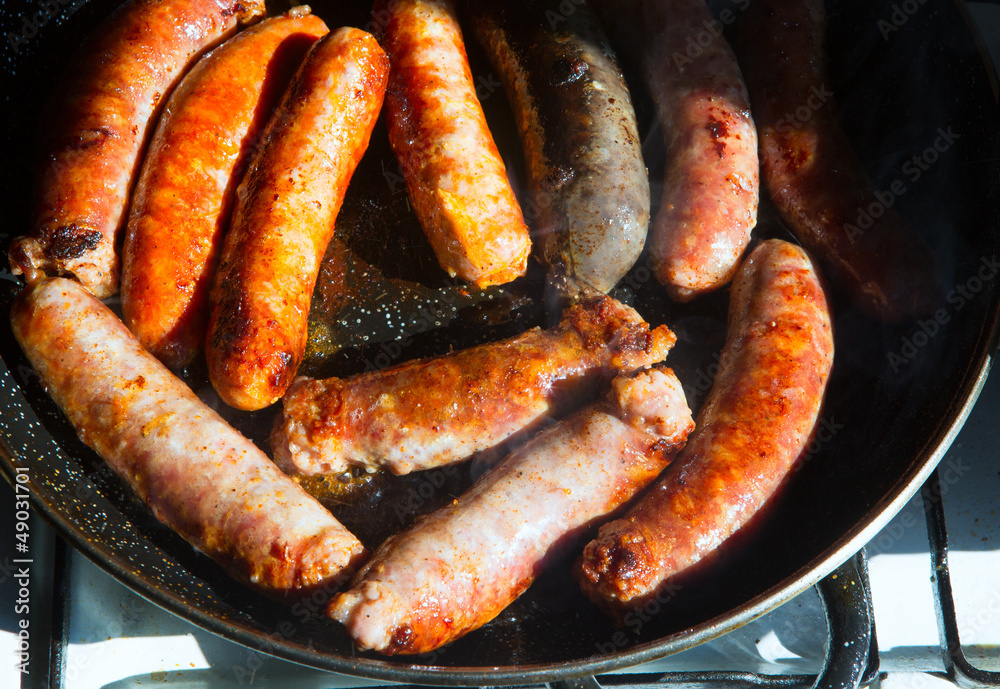 fried sausages sausages black pudding and chorizo fried sausages sausages black pudding and chorizo