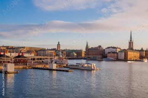 Stockholm Olt town and Harbour at Dawn