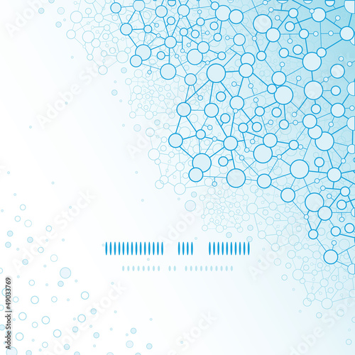 vector molecular structure scientific square template background