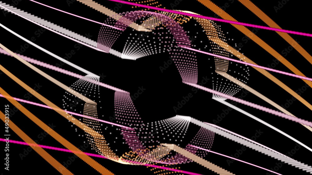 powerful video animation – stripe object – loop HD