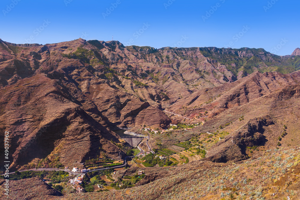 Road in La Gomera island - Canary