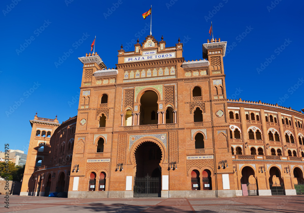 Fototapeta premium Bullfighting corrida arena in Madrid Spain