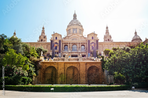 national palace of Catalonia in Barcelona
