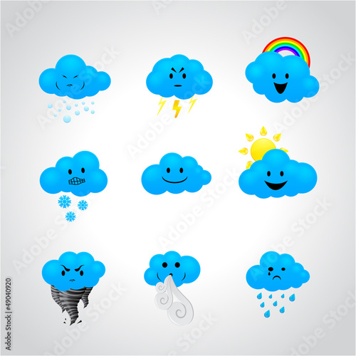 icons with different facial expressions