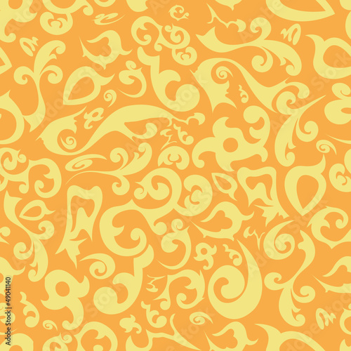 Seamless ornamental wallpaper