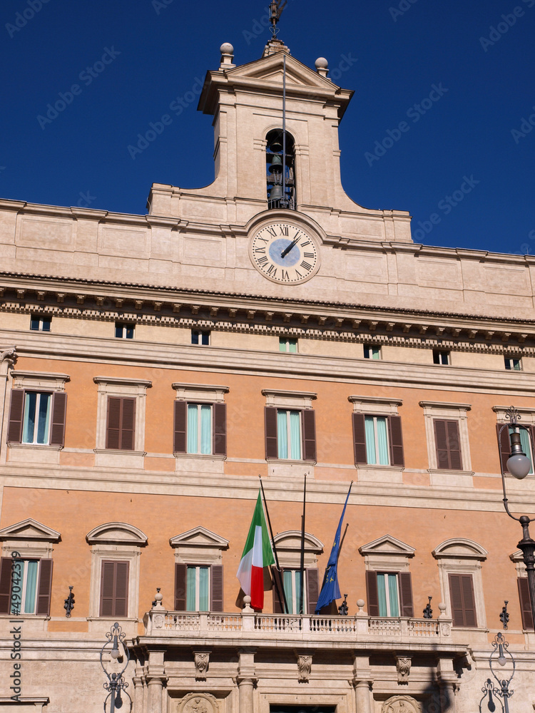 Obraz premium Palazzo Montecitorio, home of the Italian Parliament.
