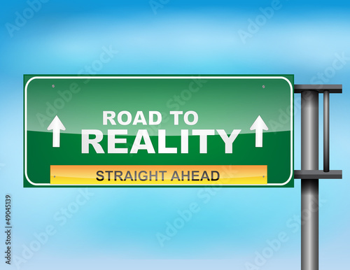 Highway sign with 