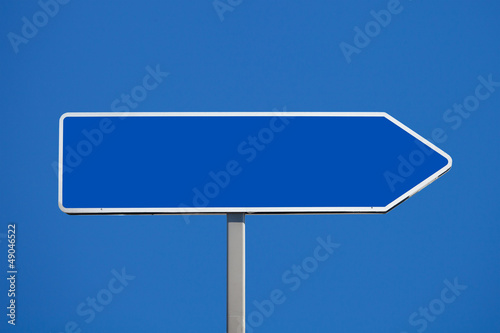 blank road sign