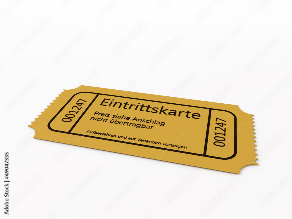 Eintrittskarte Eintrittskarte