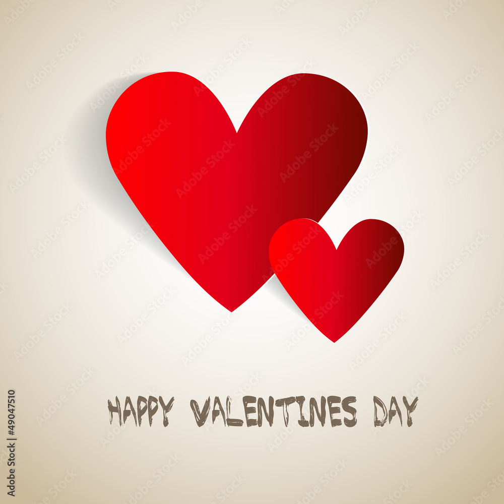 Happy Valentine's Day card vector illustration