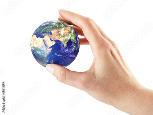 Hand with earth