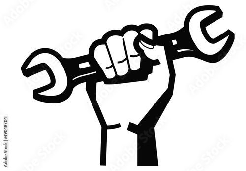 hand and wrench