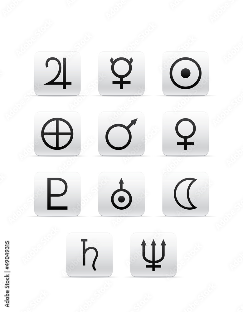 set of different signs