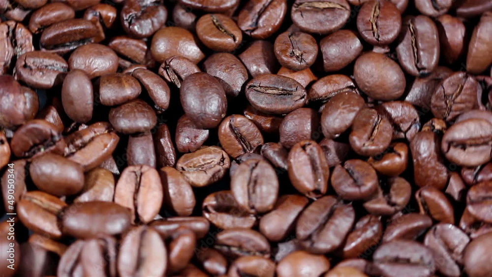 Coffee grains in rotation1 Coffee grains in rotation1
