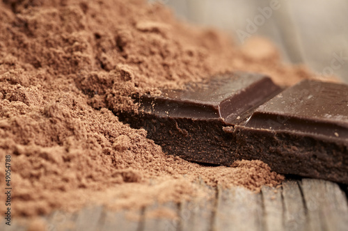 Chocolate cocoa powder  sweet food
