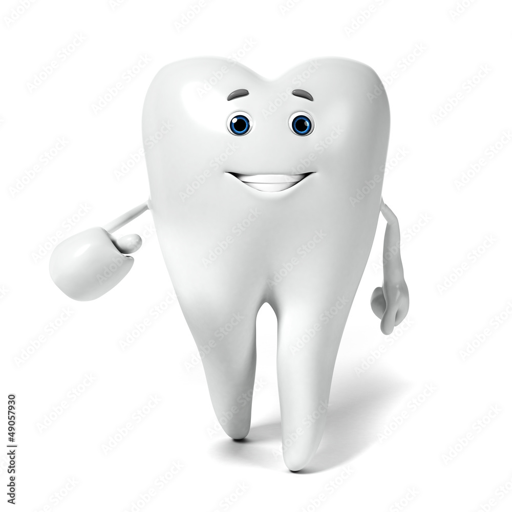 3d rendered illustration of a tooth character 3d rendered illustration of a tooth character