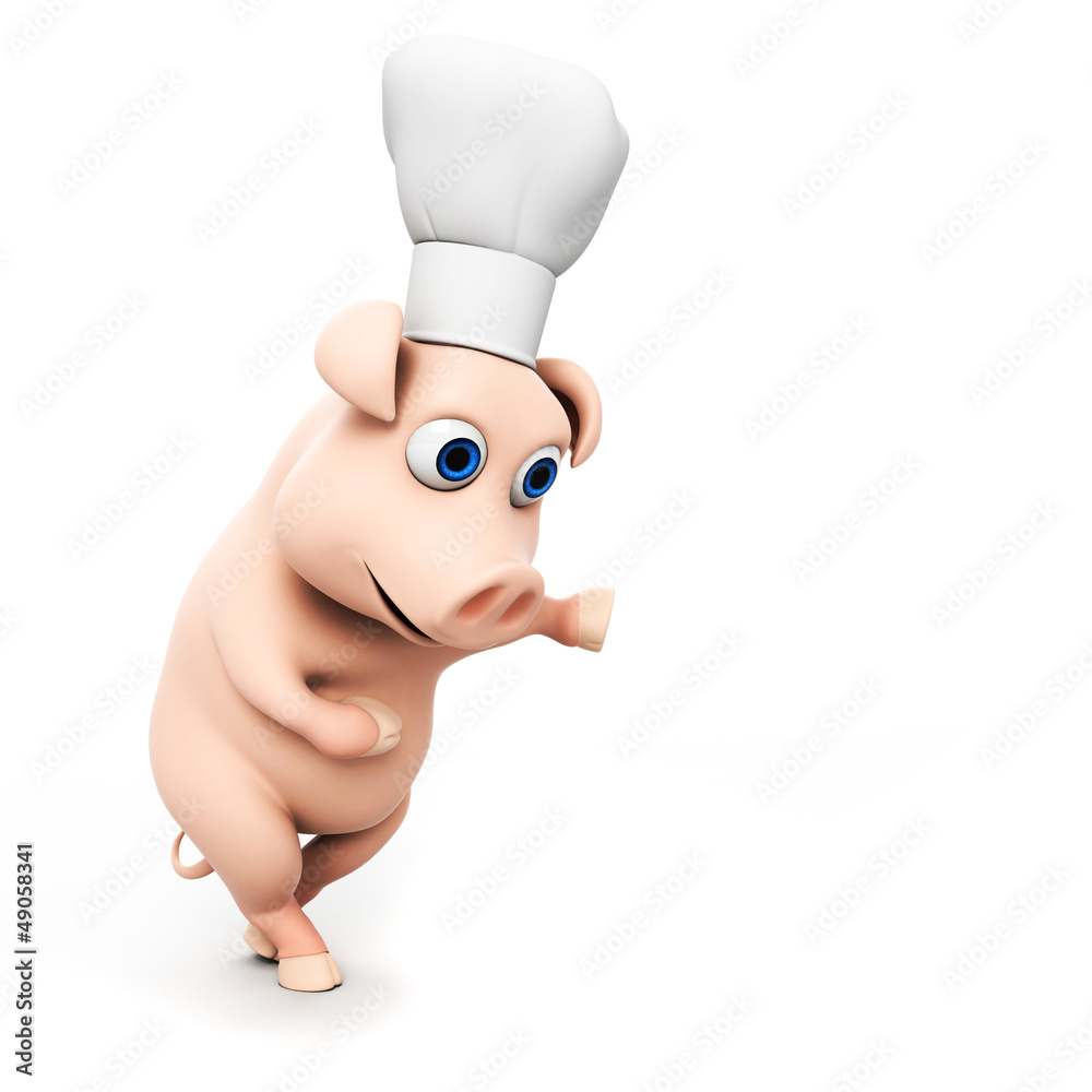3d rendered illustration of a funny pig 3d rendered illustration of a funny pig