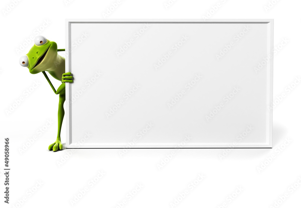 Fototapeta premium 3d rendered illustration of a funny frog