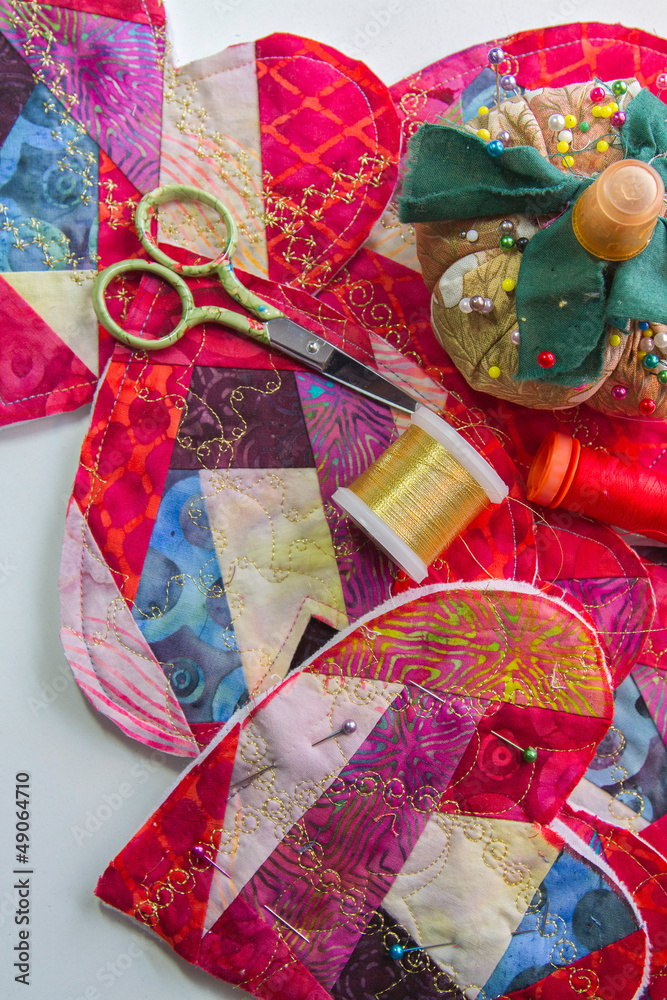 Obraz premium Fabric Valentines