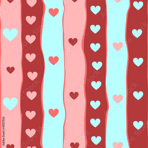 Colorful hearts and stripes...