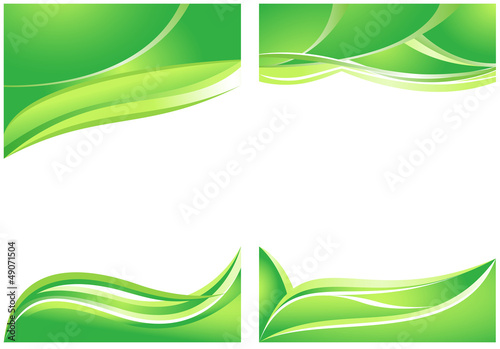 Abstract green backgrounds for brochure