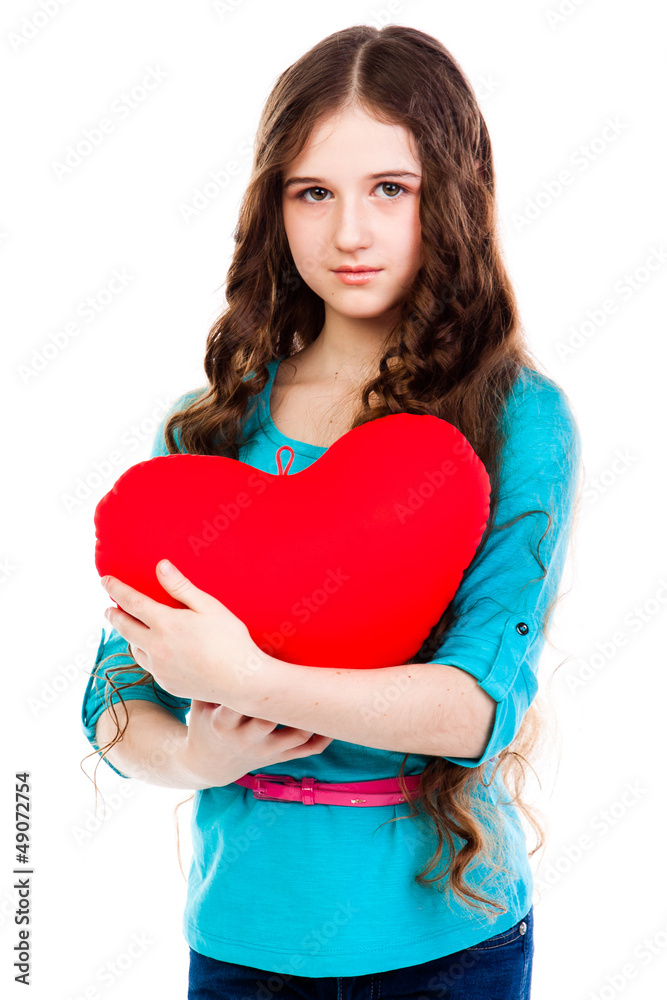 beautiful girl with a teddy heart beautiful girl with a teddy heart