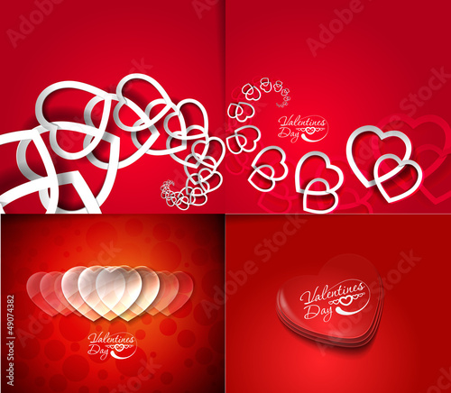 valentine's day background, vector illustration.