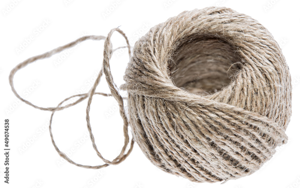Parcel string isolated on white Parcel string isolated on white