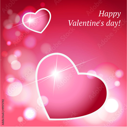 Valentine's Day. Vector background.