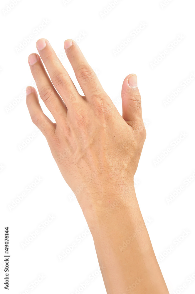 Empty open man hand Empty open man hand