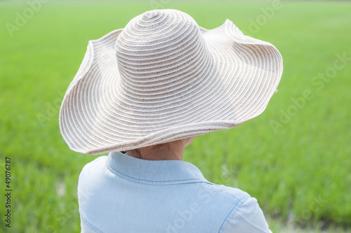 Obraz w ramie Man in hat