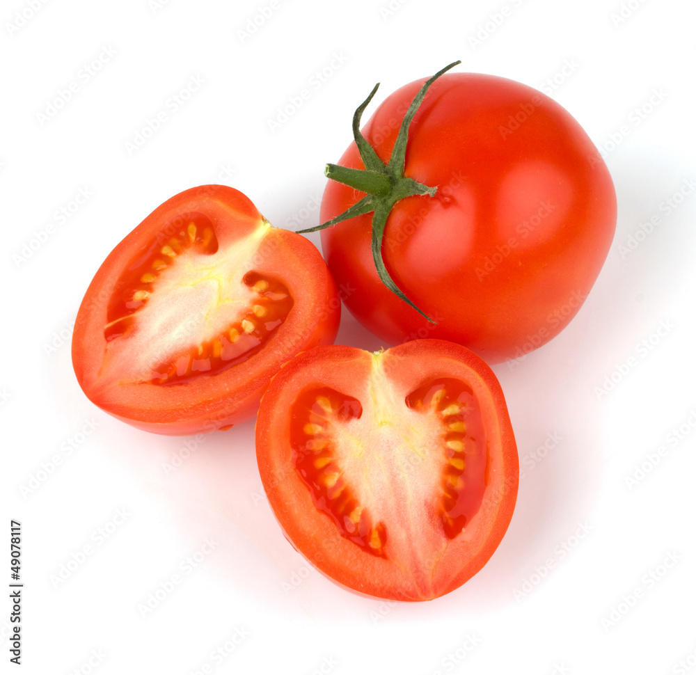 Ripe Tomato isolated on white background Ripe Tomato isolated on white background