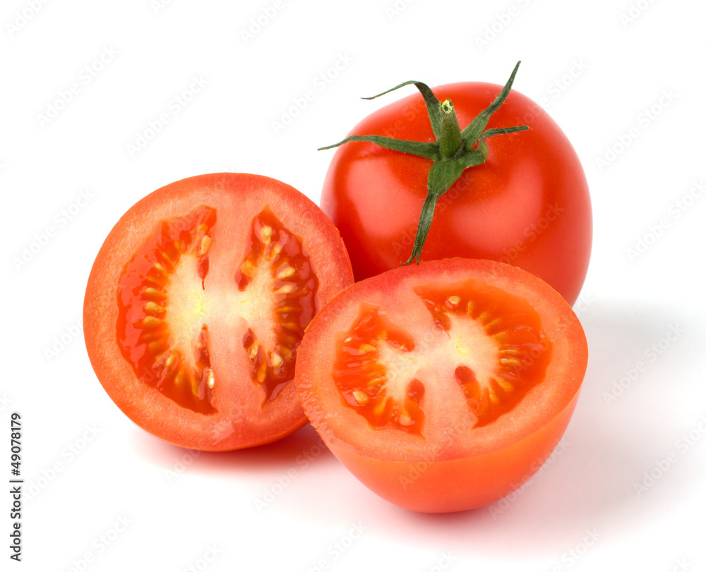 Ripe Tomato isolated on white background Ripe Tomato isolated on white background