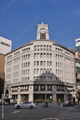 clock tower in Ginza