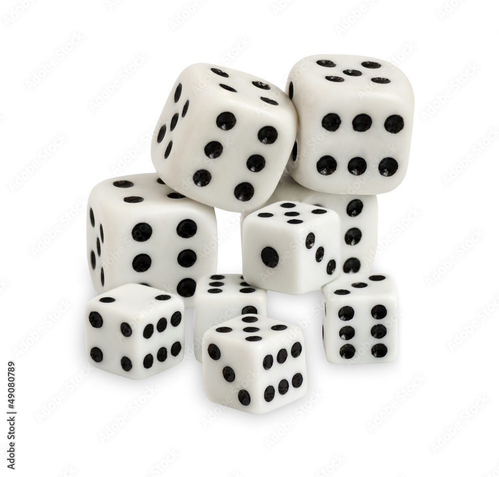 Gambling dices isolated on white background Gambling dices isolated on white background