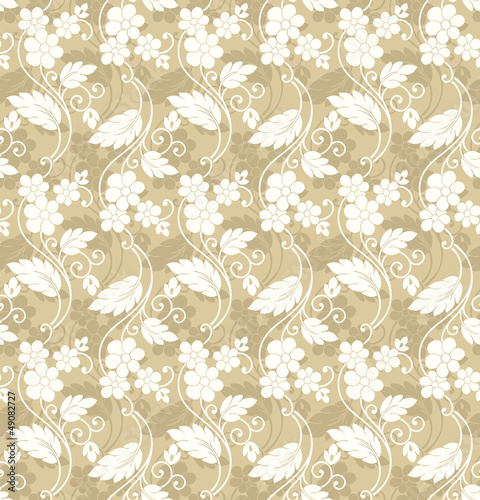 Seamless floral invitation card background