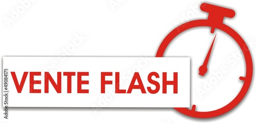 étiquette chrono vente flash