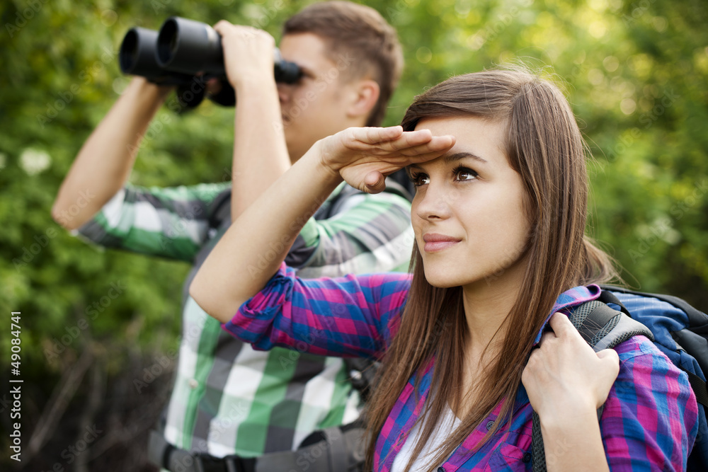 Searching young couple