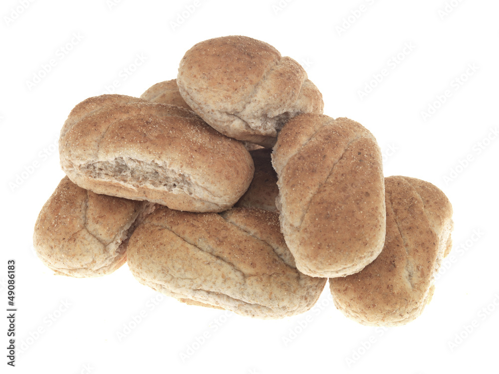 Soft Wholemeal Brown Sub Rolls