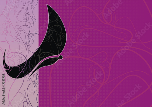 black_butterfly_on_a_violet_background