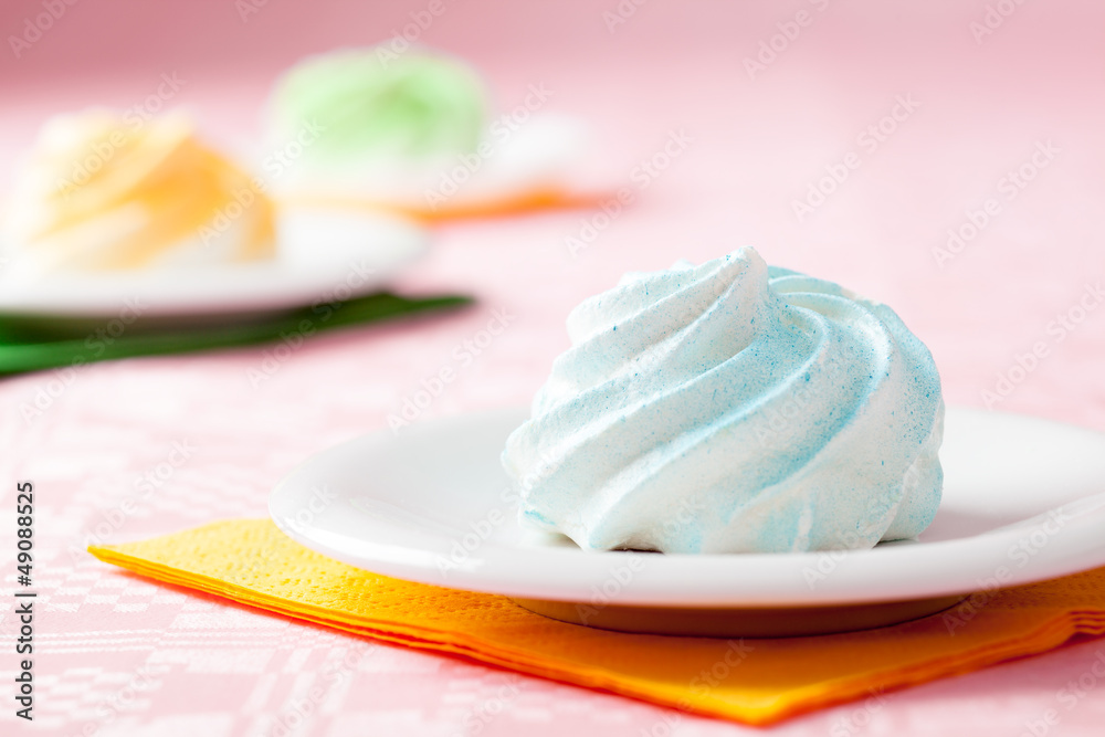 Three Multicolored Meringues Three Multicolored Meringues