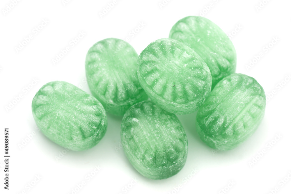 Fototapeta premium Green mint candies