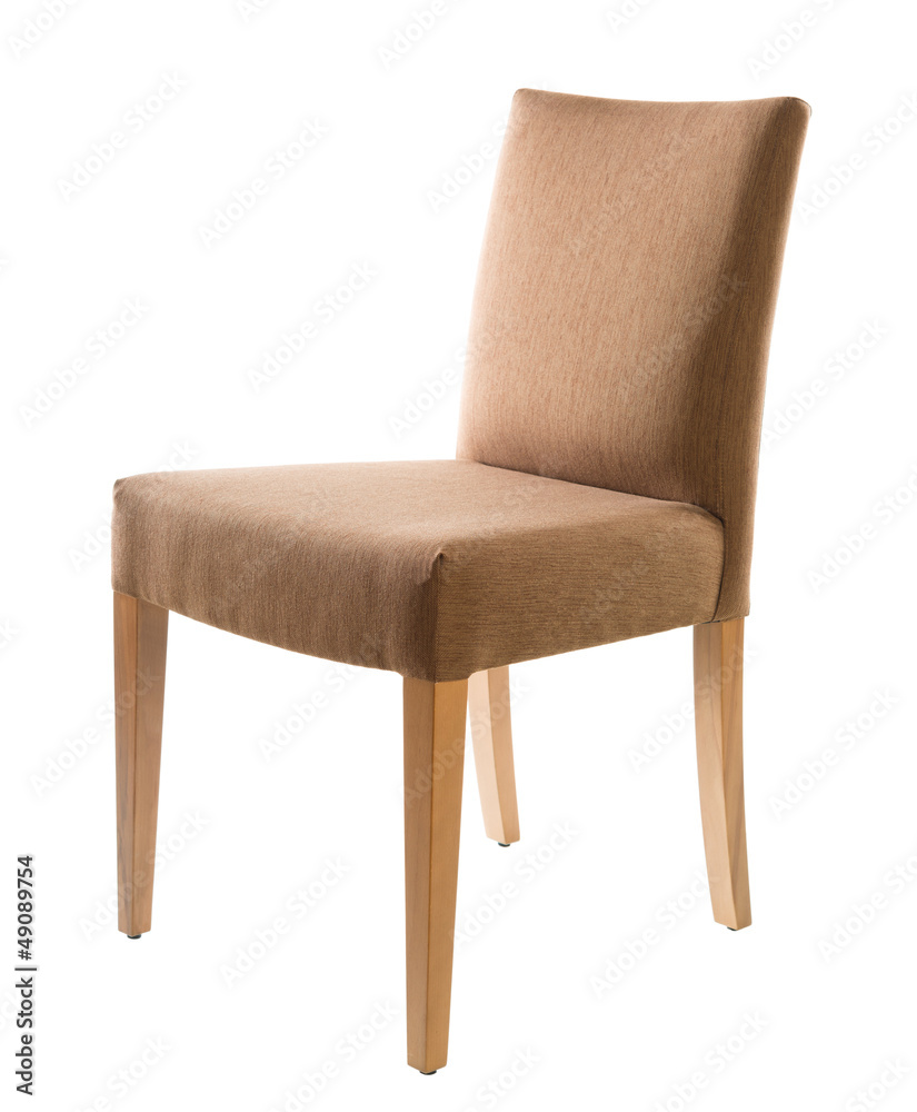 Brown chair isolated on white background Brown chair isolated on white background