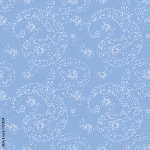Blue seamless pattern