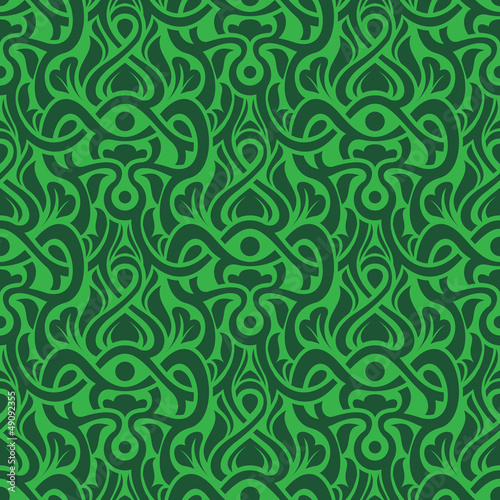 Green seamless pattern
