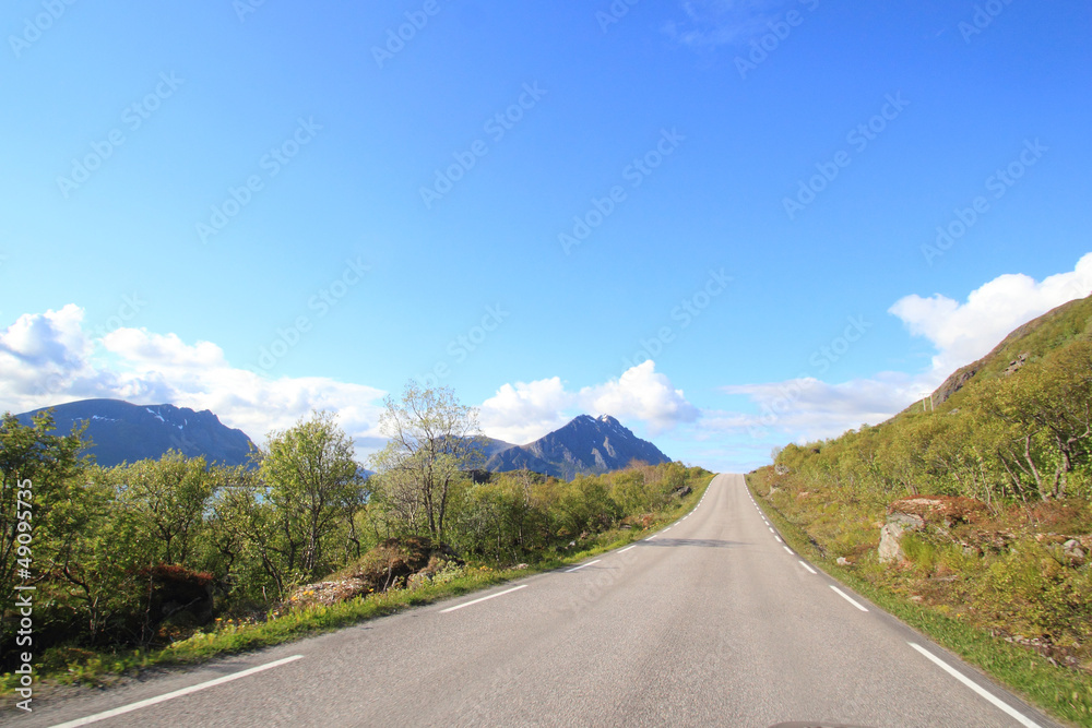 E10 road in Lofoten E10 road in Lofoten