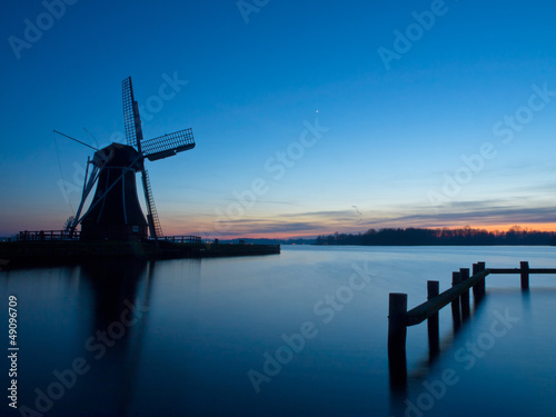 A traditional dutch windmill